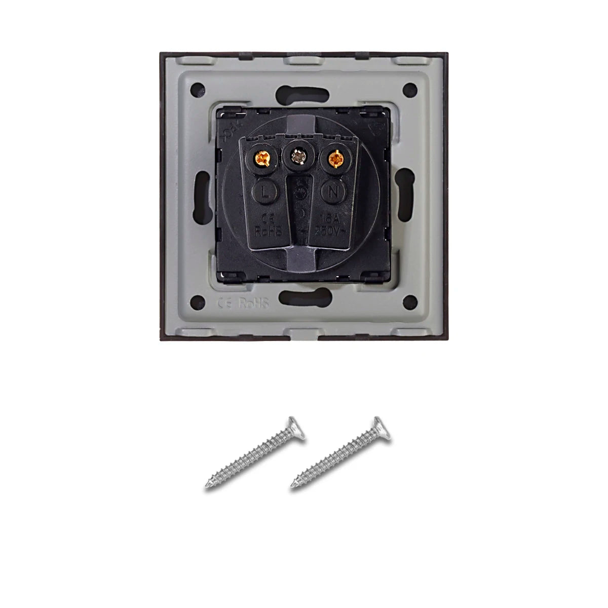 Bingoelec Black Sockets And Switches With Crystal Glass Panel Home Improvement