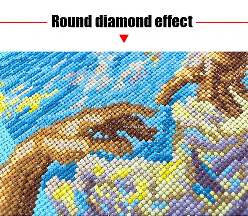 5D DIY Diamond Painting New 2024 Cute Bee With Flower Embroidery Vishivanka Animal Landscape Picture Needlework Handmade Gift