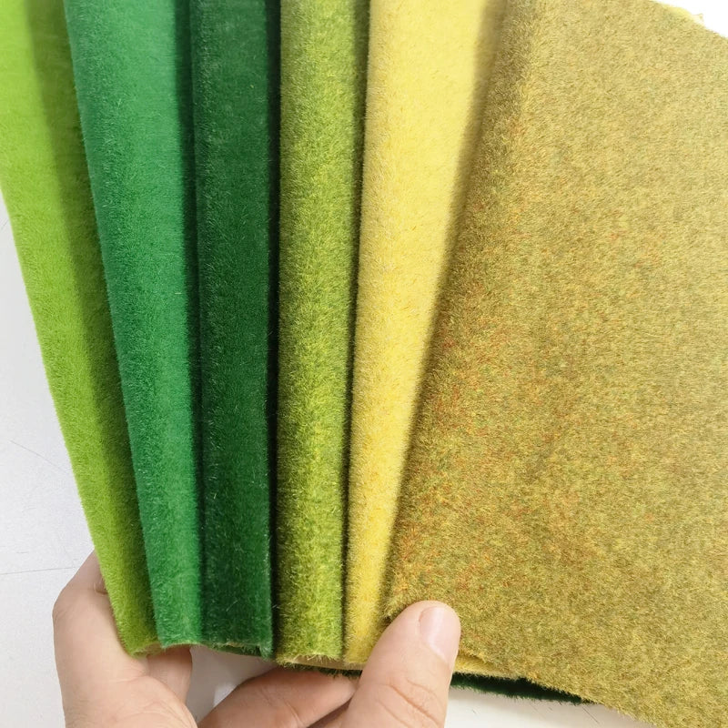 Large-size Grass Mats Artificial Lawn Turf Model Landscape Scale Train Railway Scenery Building Layout Miniature Material