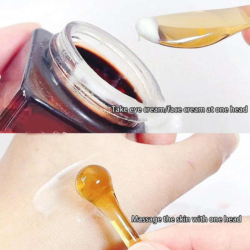 5Pcs Eye Cream Applicator Spoon Roller Transparent Massage Stick Cosmetic Spatulas Wrinkle Facial Mask Skin Care Plastic Spoon