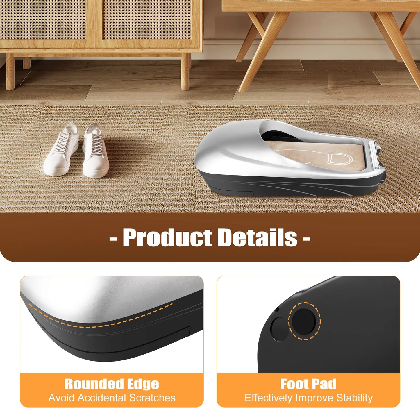 Automatic Shoe Cover Machine, Disposable Home Shoe Film Machine with 500 Shoe Films
