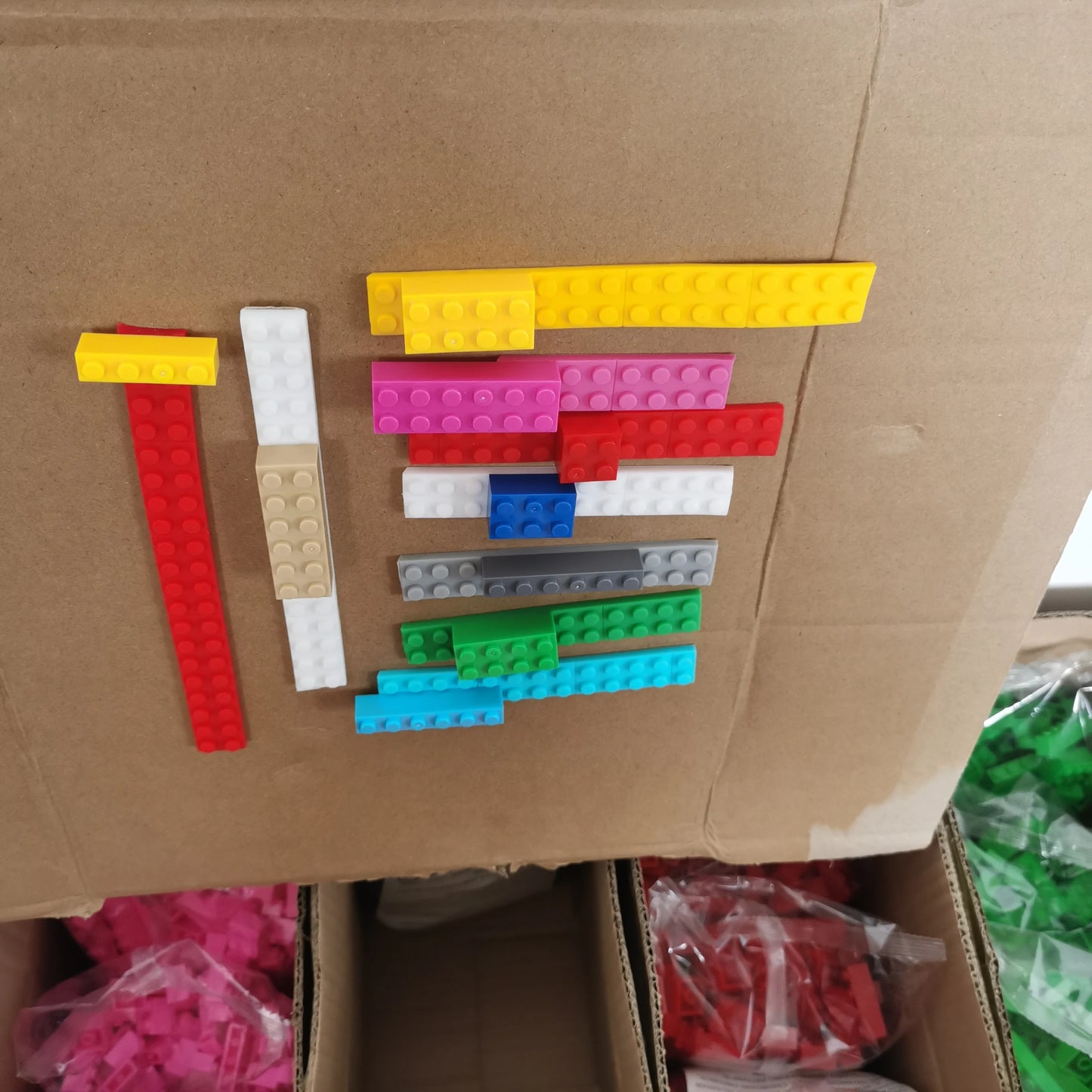 Climbing Wall Block Tape Promotion Compatible For LEGO 92cm 2*115 dots silicone can Cut Paste Wash Children's DIY Creative Toys