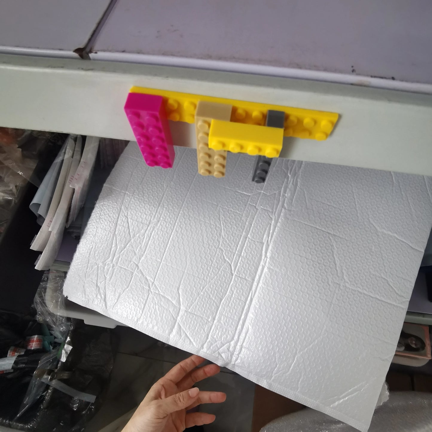 Climbing Wall Block Tape Promotion Compatible For LEGO 92cm 2*115 dots silicone can Cut Paste Wash Children's DIY Creative Toys