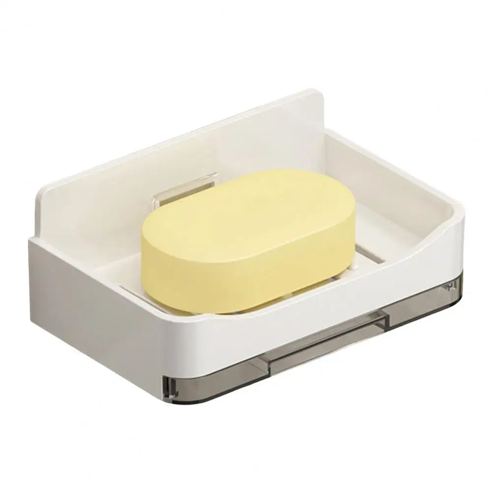 Bath Tray Set of 2 Wall Mounted Shower Soap Dishes with Strong Load-bearing Hollow Design for Simple Installation Bathroom