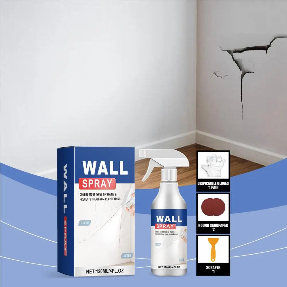 Safe Cover Wall Paint Spray 120ml No Color Difference Paint Spray Sun-resistant Waterproof Home Improvement Repair Paint