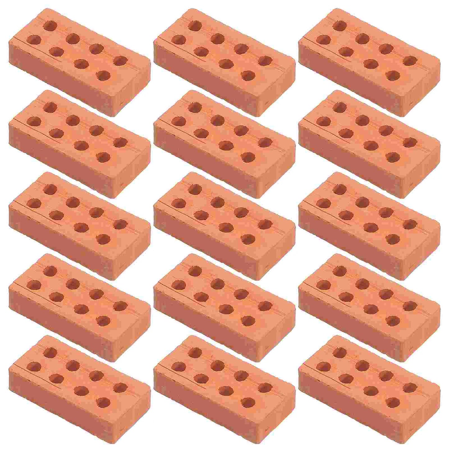 50 Pcs Mini Bricks Toy Material Building Blocks Landscape Accessories Miniature Clay DIY Sand Table Models