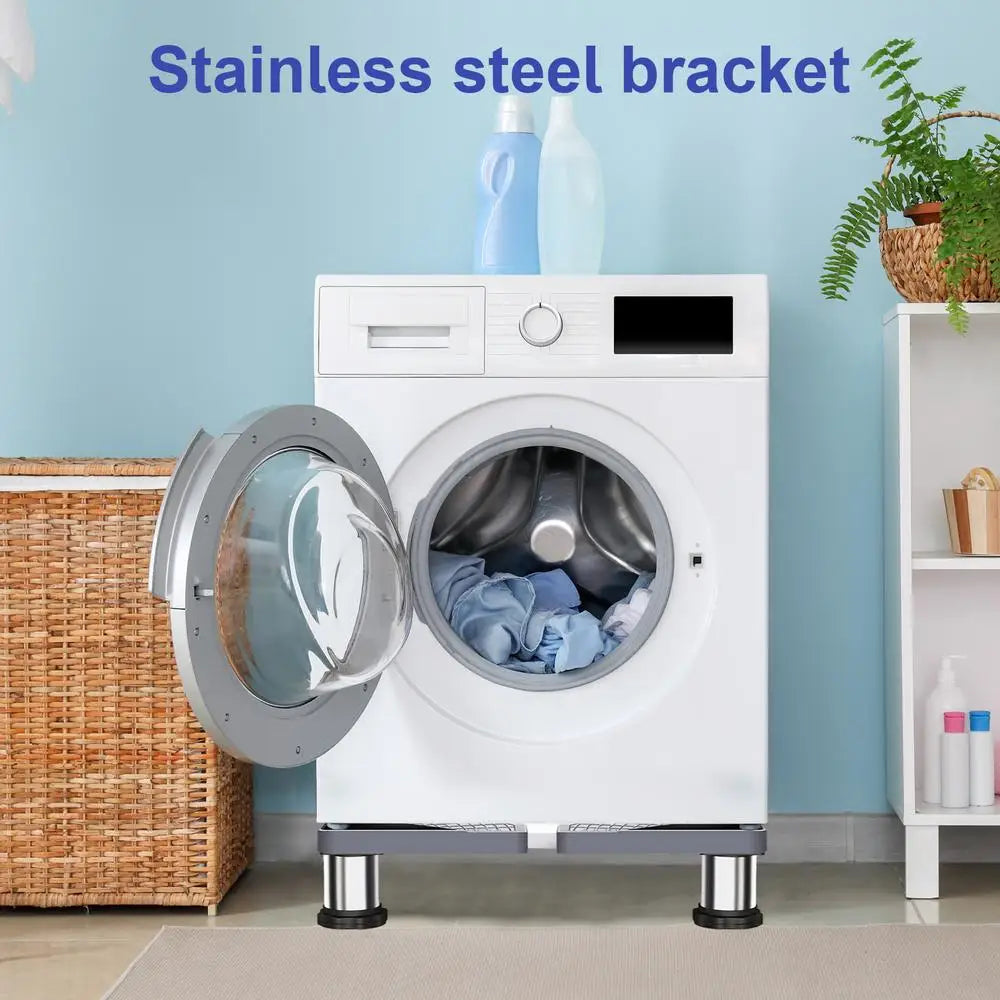 Washing Machine Stand Movable Refrigerator Raised Base Adjustable Washer Dryer Pedestal Heavy Duty Home Appliance Accessories