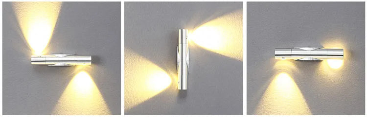 Led Adjustable Dual-head Rotatable Aluminum Wall Lamp Bedroom Bedside Living Room Corridor Lamps Spotlights Decor Ambient Lamps