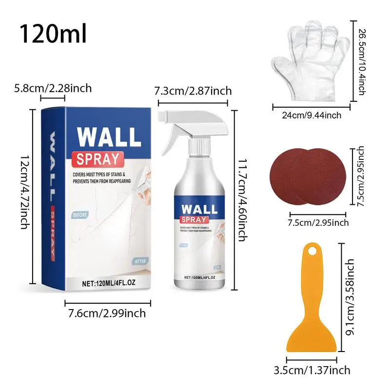 Safe Cover Wall Paint Spray 120ml No Color Difference Paint Spray Sun-resistant Waterproof Home Improvement Repair Paint