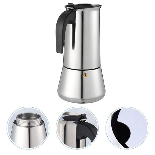 Coffee Pot Machines Kitchen Supply Stainless Steel Kettle European Style Mocha 300ML Espresso Maker Holder Office