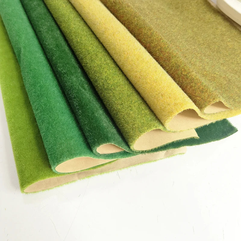 Large-size Grass Mats Artificial Lawn Turf Model Landscape Scale Train Railway Scenery Building Layout Miniature Material