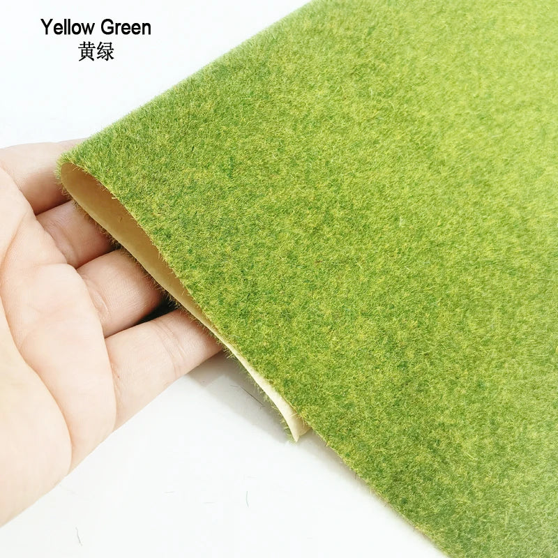 Large-size Grass Mats Artificial Lawn Turf Model Landscape Scale Train Railway Scenery Building Layout Miniature Material