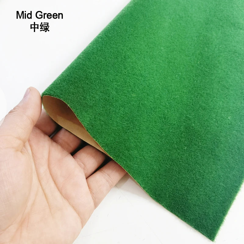 Large-size Grass Mats Artificial Lawn Turf Model Landscape Scale Train Railway Scenery Building Layout Miniature Material