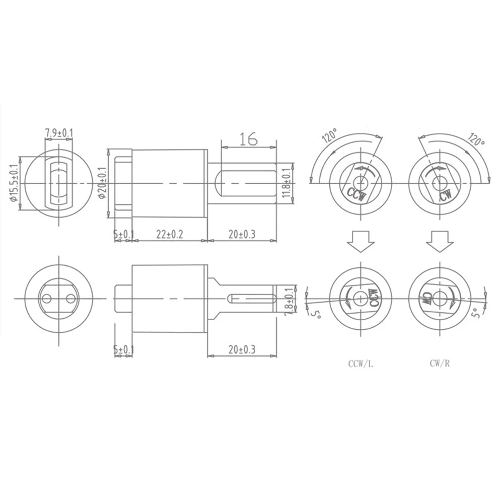 High Quality Home Improvement Torque Damper Rotary Damper 2pcs/set For Toilet Seats Hinges Plastic Home Fixtures