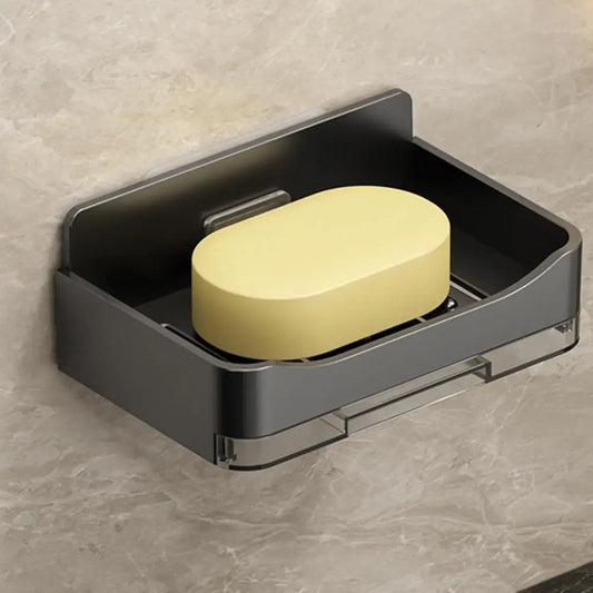 Bath Tray Set of 2 Wall Mounted Shower Soap Dishes with Strong Load-bearing Hollow Design for Simple Installation Bathroom