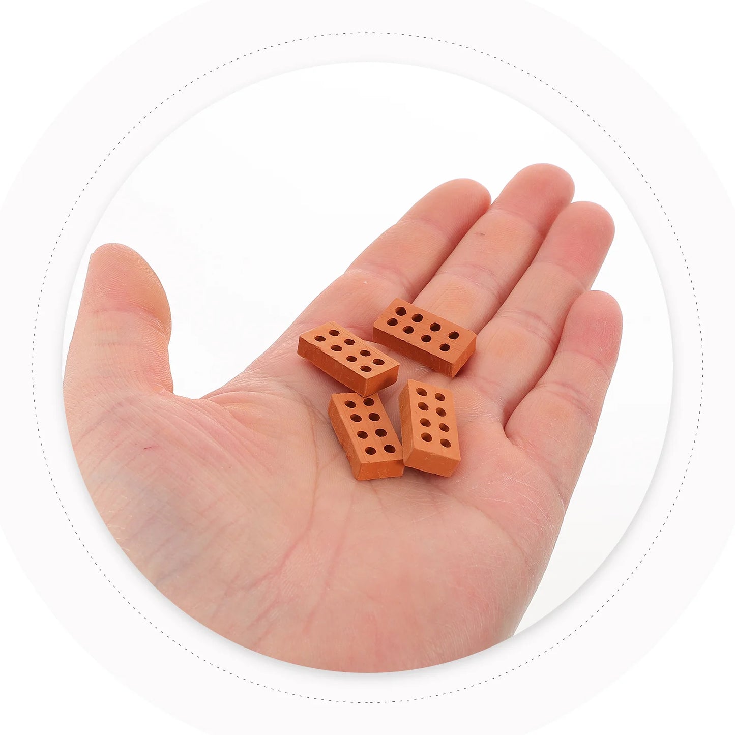50 Pcs Mini Bricks Toy Material Building Blocks Landscape Accessories Miniature Clay DIY Sand Table Models